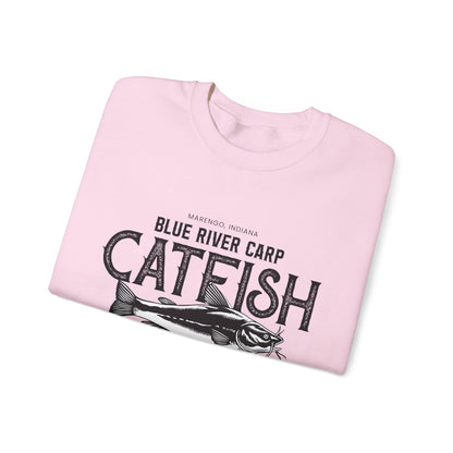 Blue River Carp - Unisex Crewneck Sweatshirt (Bk Lettering)