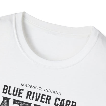 Blue River Carp - Unisex Softstyle T-Shirt (Bk Lettering)