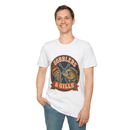 Gobblers & Gills Thanksgiving Fishing T-Shirt