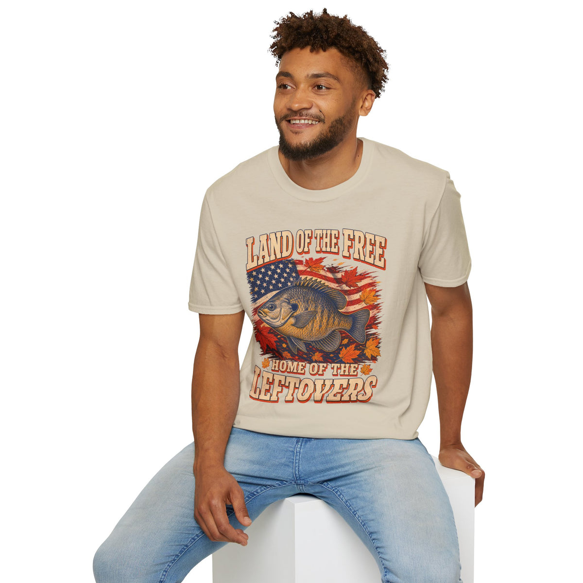 Land of the Free Home of the Leftovers Fishing T-Shirt