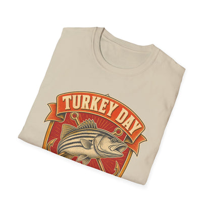 Turkey Day Fishing Crew T-Shirt – Thanksgiving Fishing Shirt