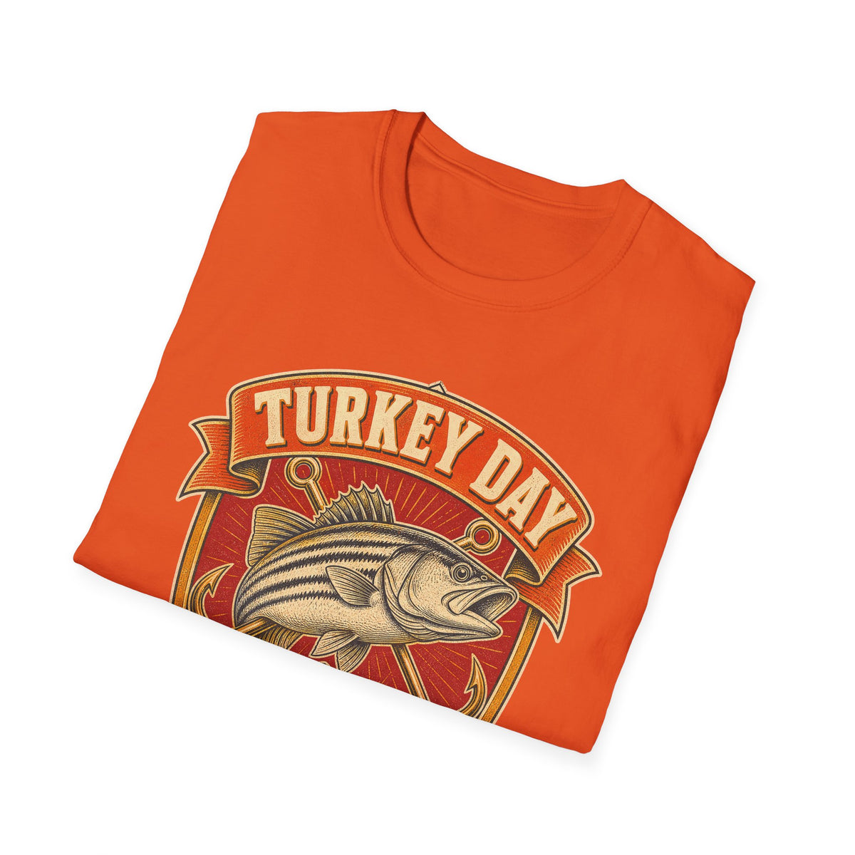 Turkey Day Fishing Crew T-Shirt – Thanksgiving Fishing Shirt