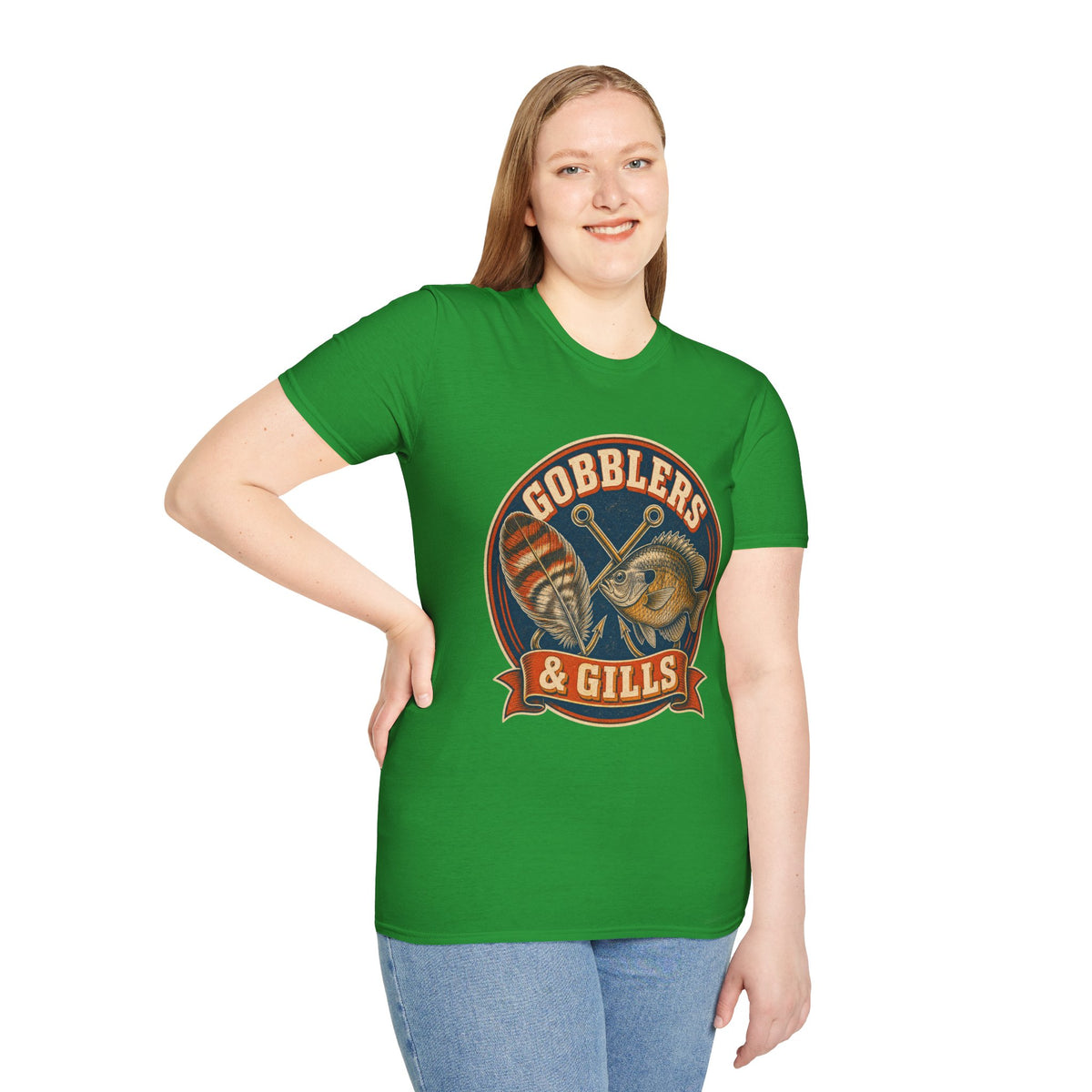 Gobblers & Gills Thanksgiving Fishing T-Shirt