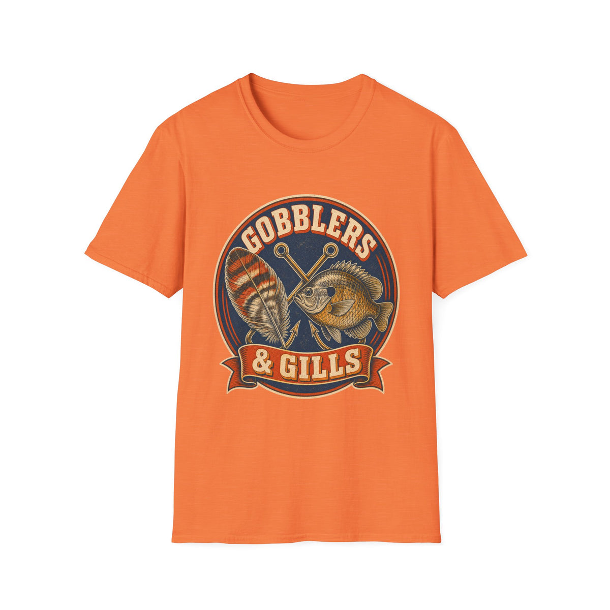 Gobblers & Gills Thanksgiving Fishing T-Shirt