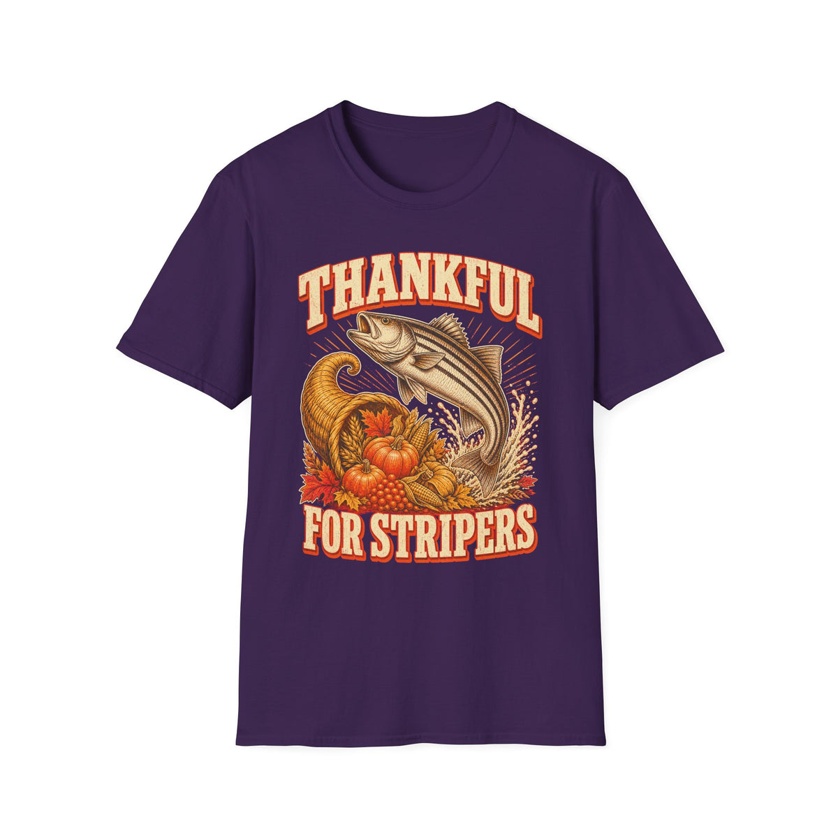 Thankful for Stripers Fishing T-Shirt