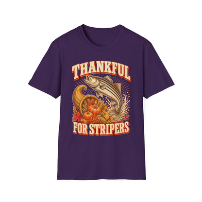 Thankful for Stripers Fishing T-Shirt