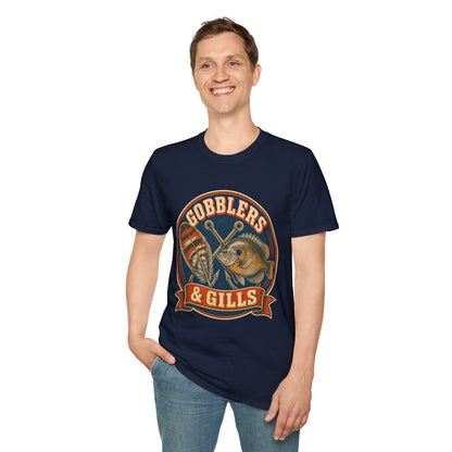 Gobblers & Gills Thanksgiving Fishing T-Shirt