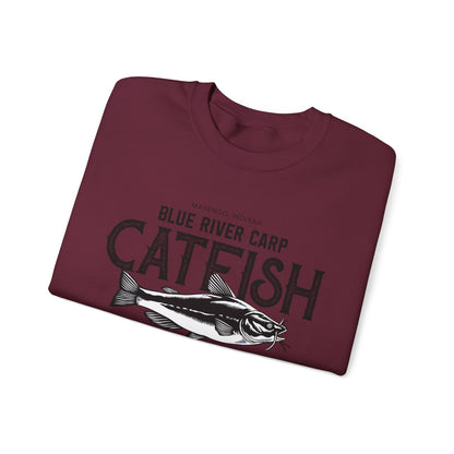 Blue River Carp - Unisex Crewneck Sweatshirt (Bk Lettering)