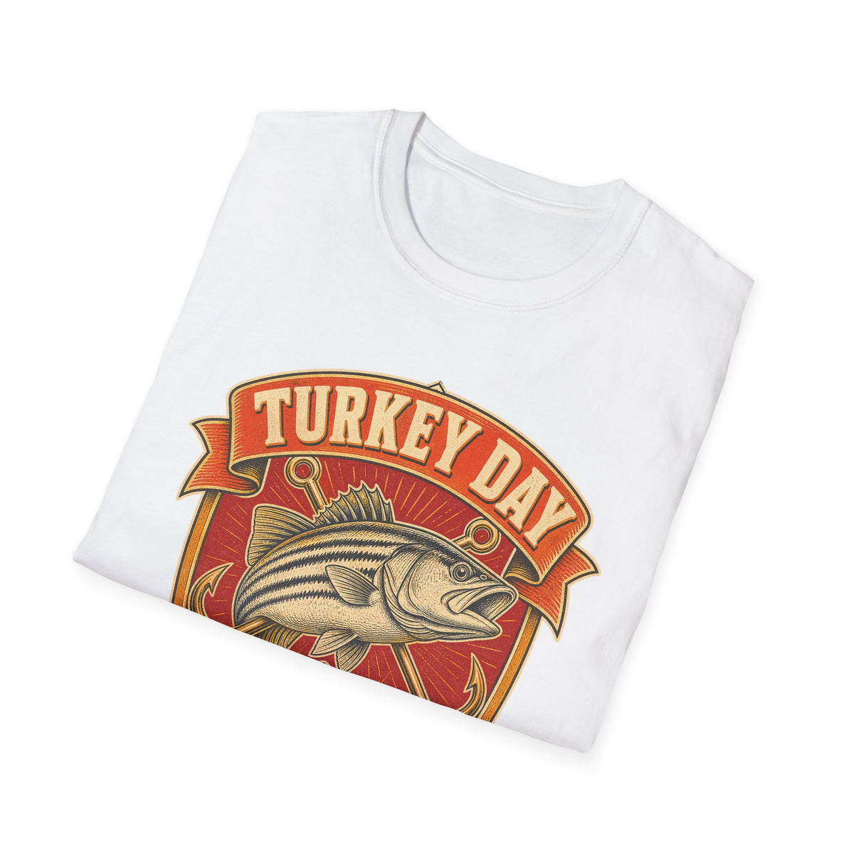 Turkey Day Fishing Crew T-Shirt – Thanksgiving Fishing Shirt