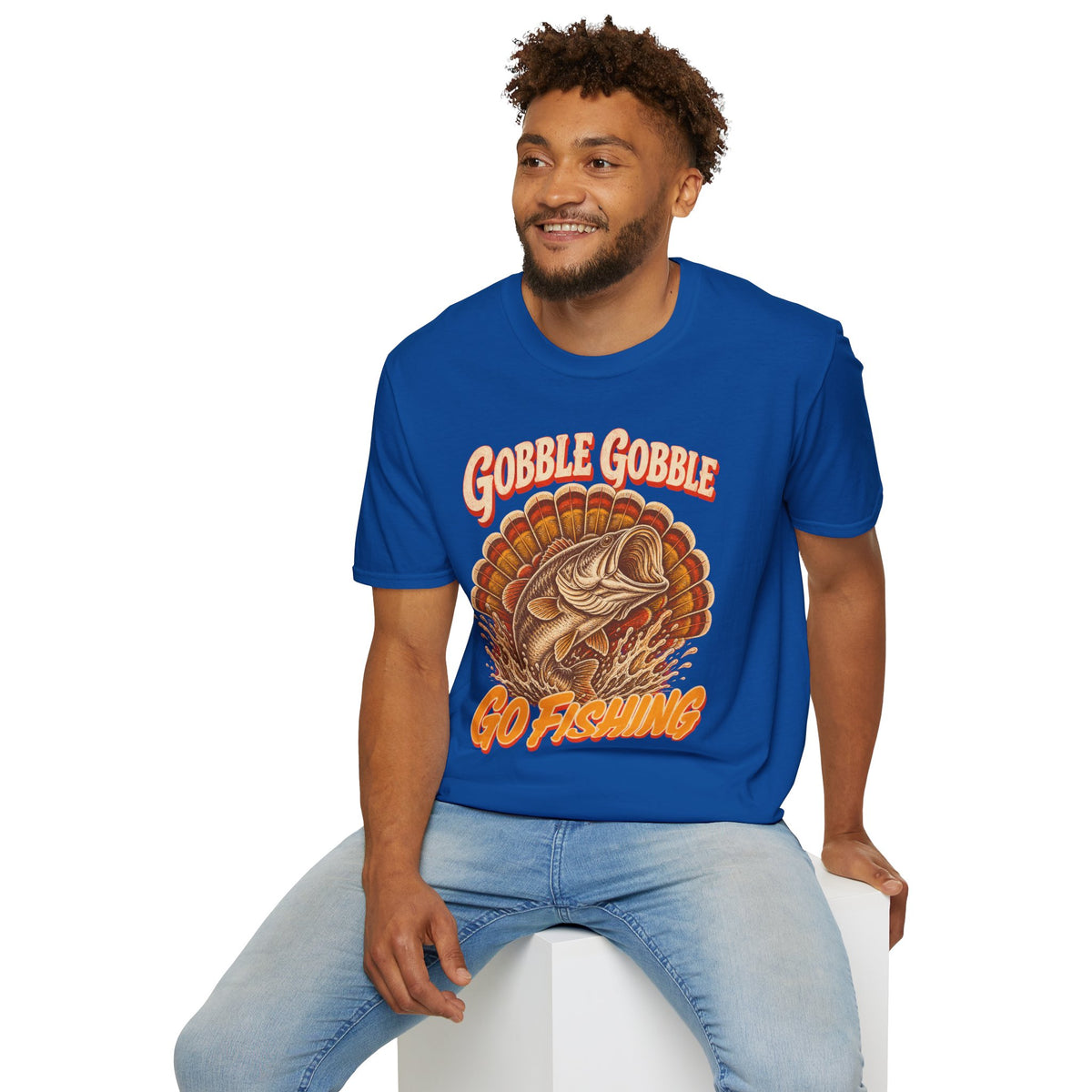 Gobble Gobble Go Fishing Turkey Hunting T-Shirt