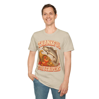 Thankful for Stripers Fishing T-Shirt