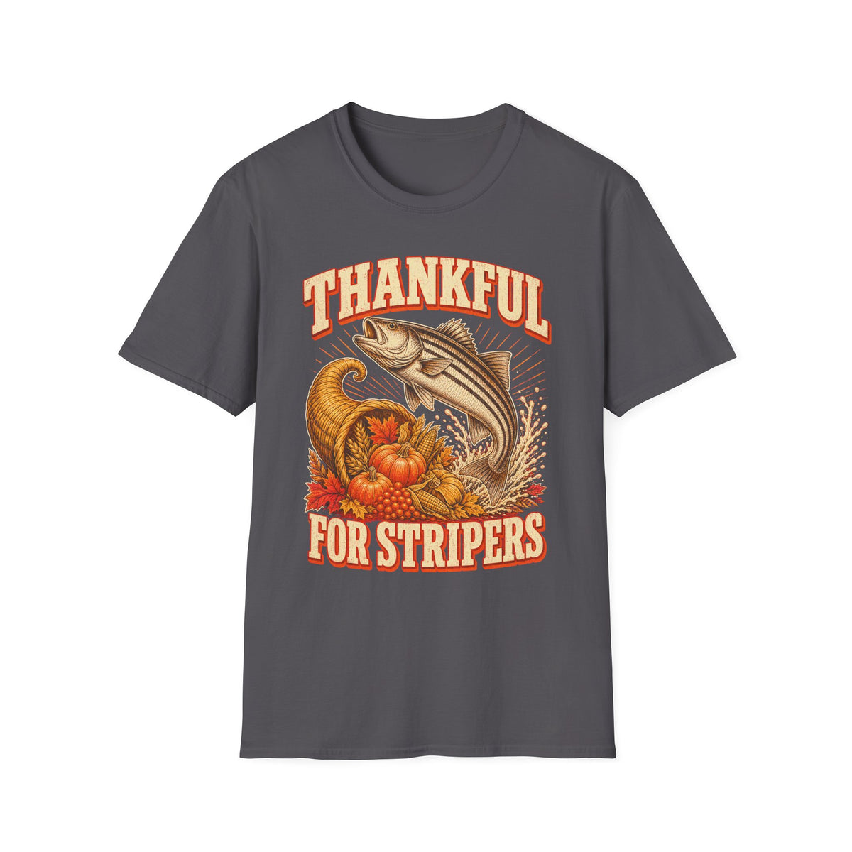Thankful for Stripers Fishing T-Shirt