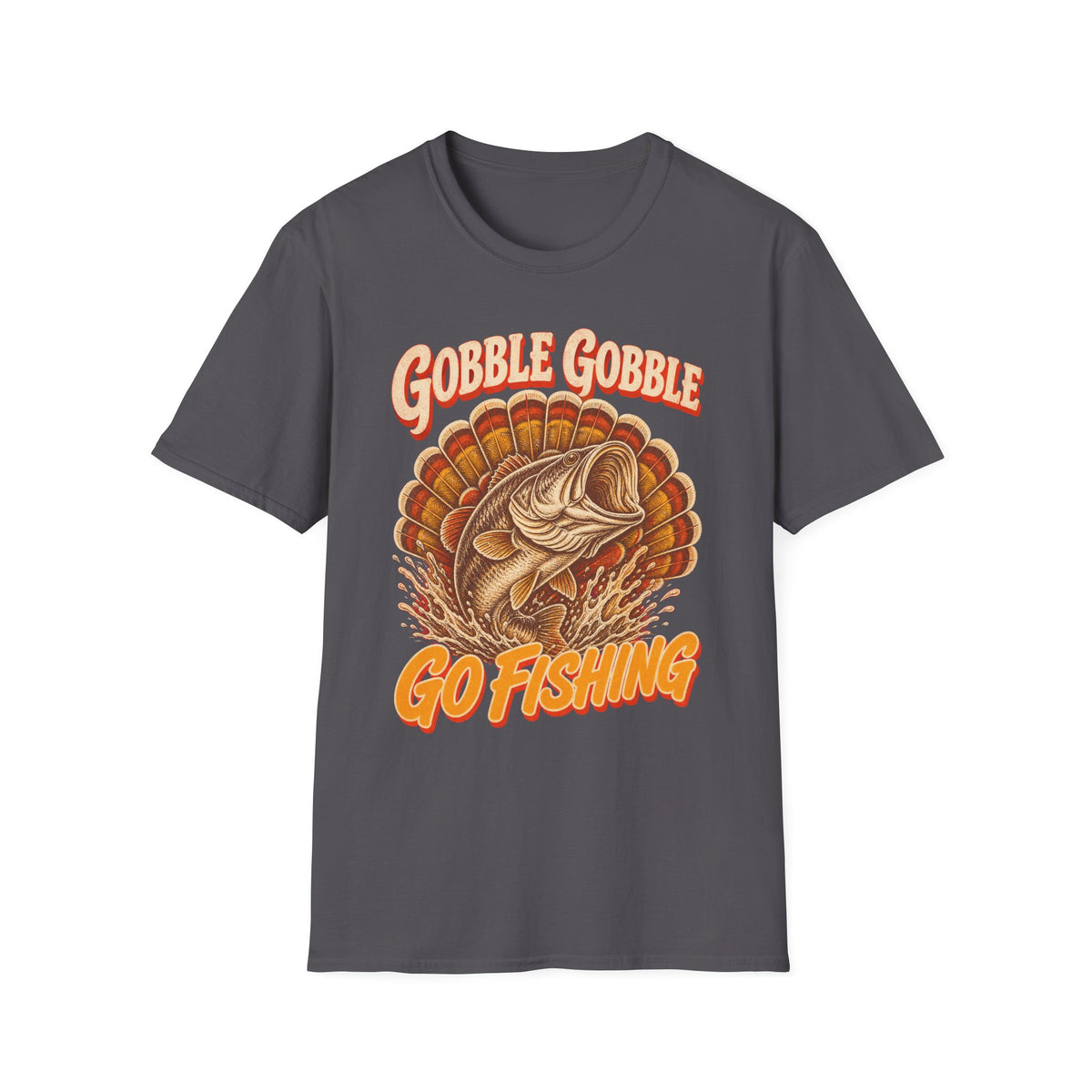 Gobble Gobble Go Fishing Turkey Hunting T-Shirt