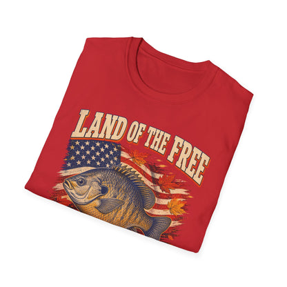Land of the Free Home of the Leftovers Fishing T-Shirt