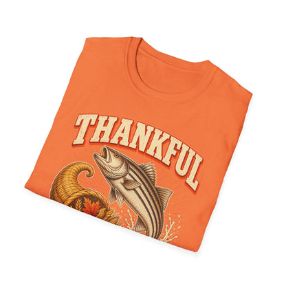 Thankful for Stripers Fishing T-Shirt