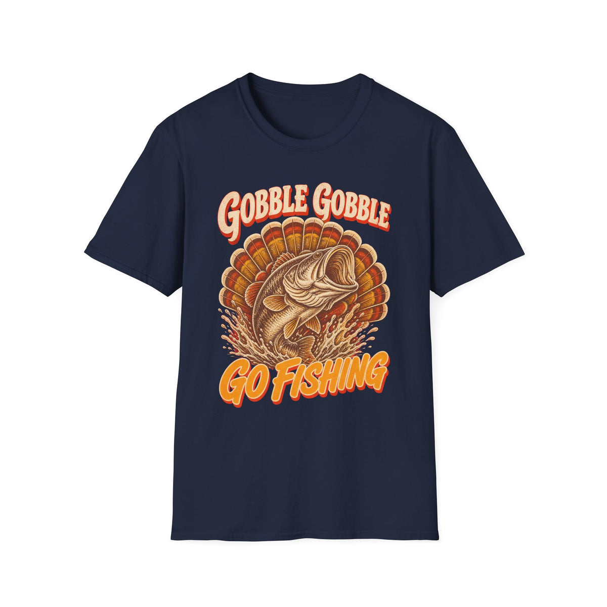 Gobble Gobble Go Fishing Turkey Hunting T-Shirt