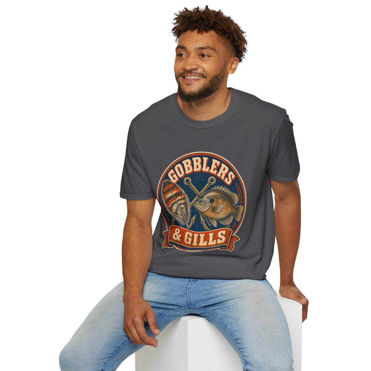 Gobblers & Gills Thanksgiving Fishing T-Shirt