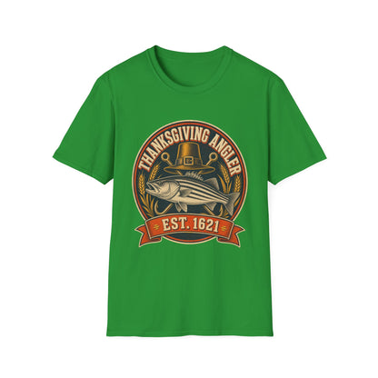 Thanksgiving Angler Est. 1621 Fishing T-Shirt