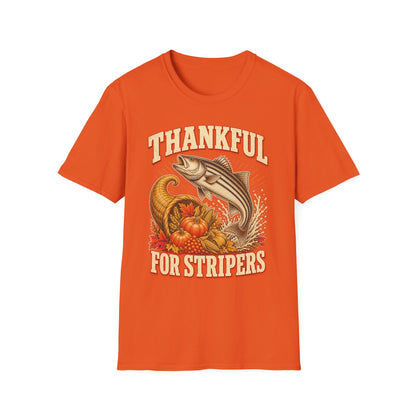 Thankful for Stripers Fishing T-Shirt