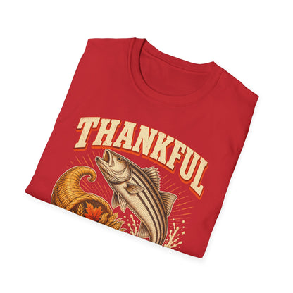 Thankful for Stripers Fishing T-Shirt
