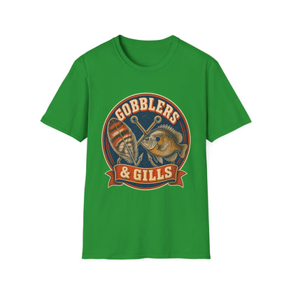 Gobblers & Gills Thanksgiving Fishing T-Shirt