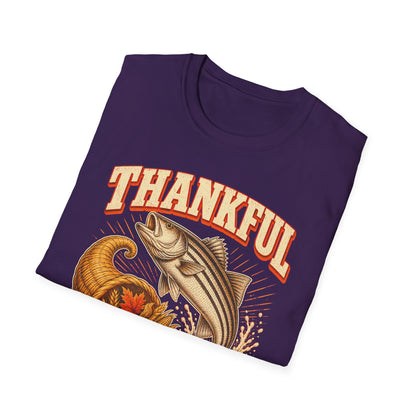 Thankful for Stripers Fishing T-Shirt