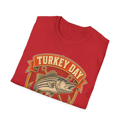 Turkey Day Fishing Crew T-Shirt – Thanksgiving Fishing Shirt