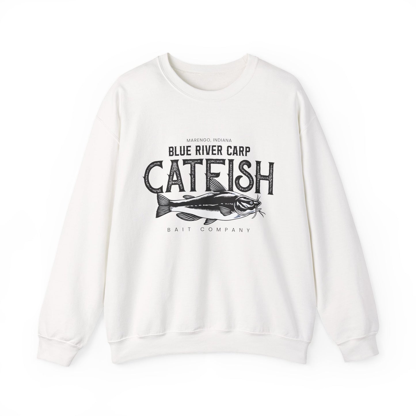 Blue River Carp - Unisex Crewneck Sweatshirt (Bk Lettering)