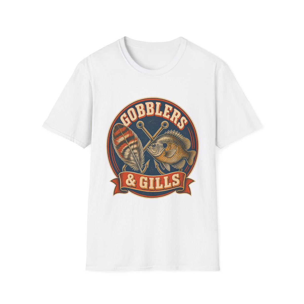 Gobblers & Gills Thanksgiving Fishing T-Shirt