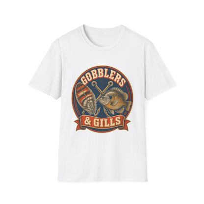 Gobblers & Gills Thanksgiving Fishing T-Shirt