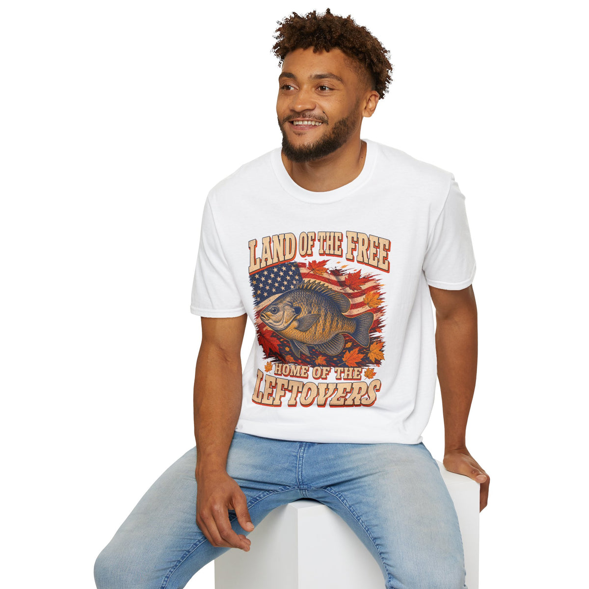 Land of the Free Home of the Leftovers Fishing T-Shirt
