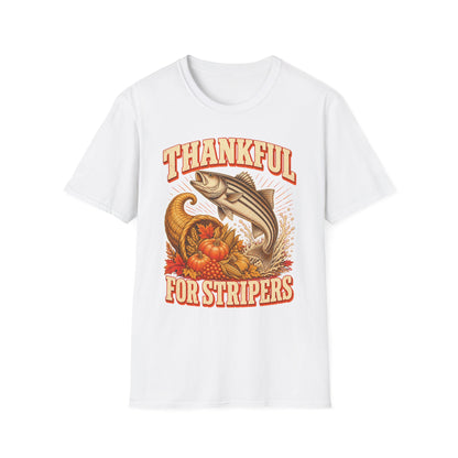 Thankful for Stripers Fishing T-Shirt