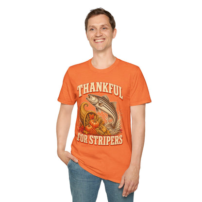 Thankful for Stripers Fishing T-Shirt