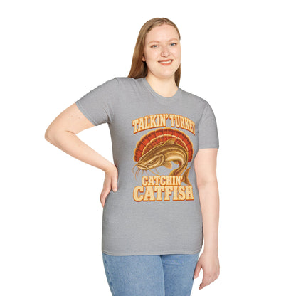 Talkin’ Turkey Catchin’ Catfish Fishing T-Shirt