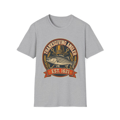 Thanksgiving Angler Est. 1621 Fishing T-Shirt