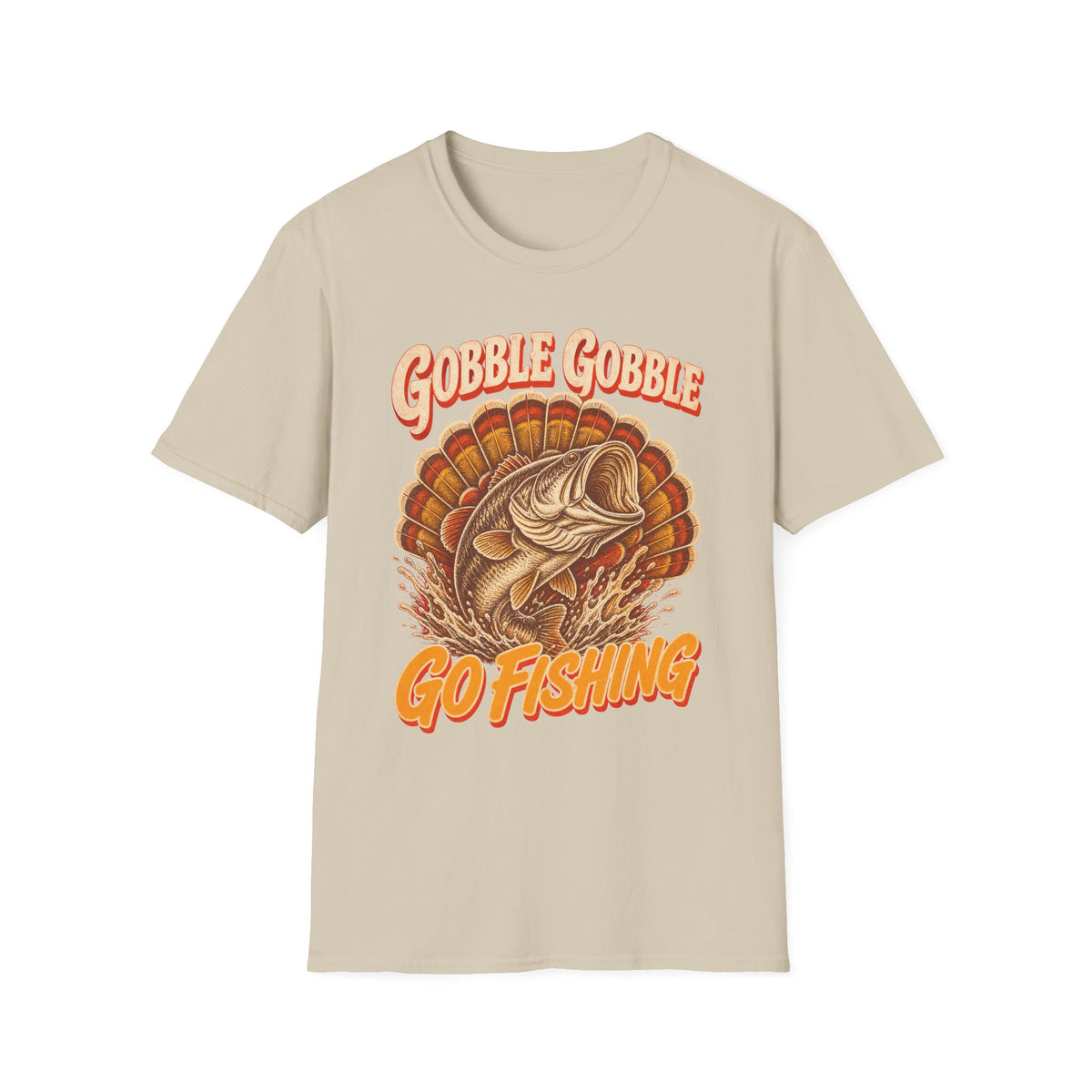 Gobble Gobble Go Fishing Turkey Hunting T-Shirt