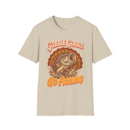 Gobble Gobble Go Fishing Turkey Hunting T-Shirt