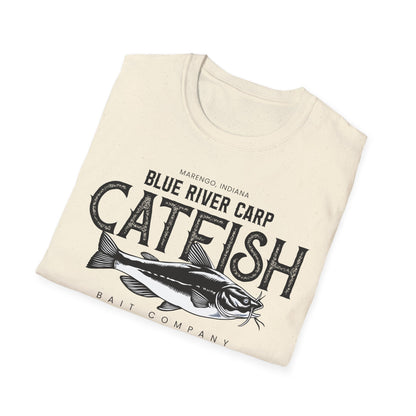 Blue River Carp - Unisex Softstyle T-Shirt (Bk Lettering)