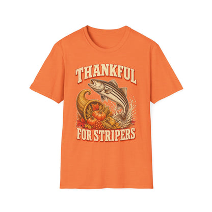 Thankful for Stripers Fishing T-Shirt