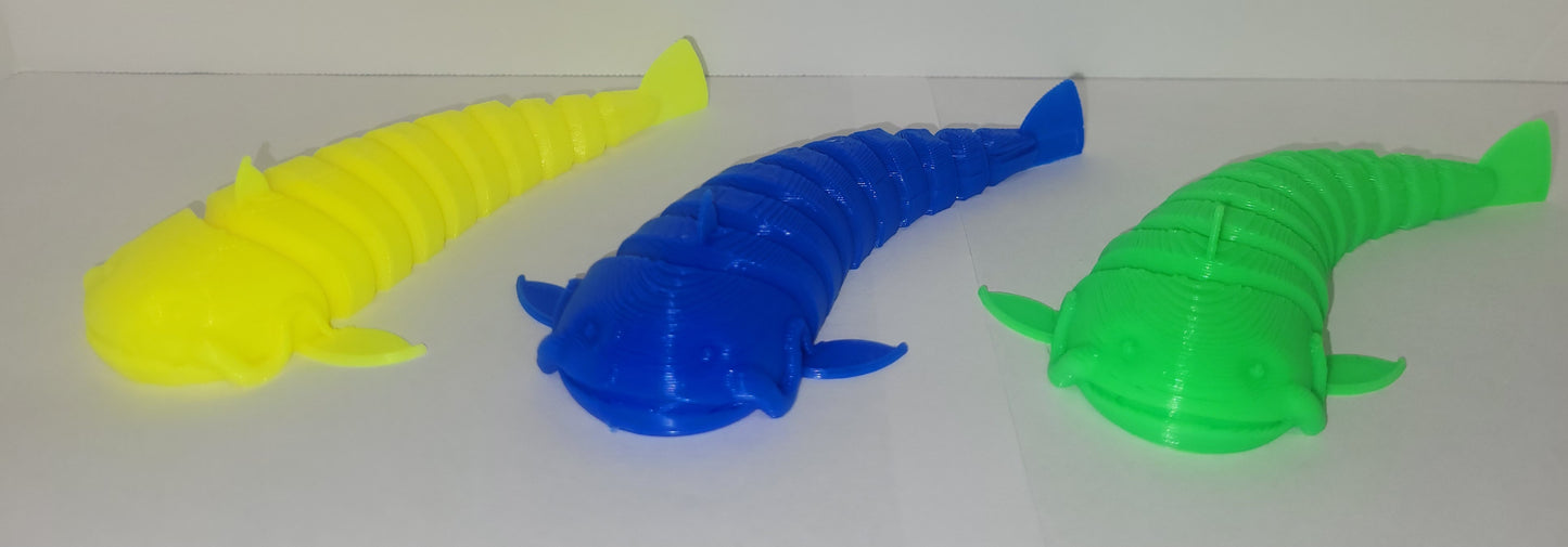 3-D 4.5" plastic catfish toy