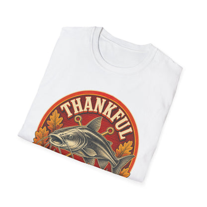 Thankful Grateful & Hooked Fishing T-Shirt