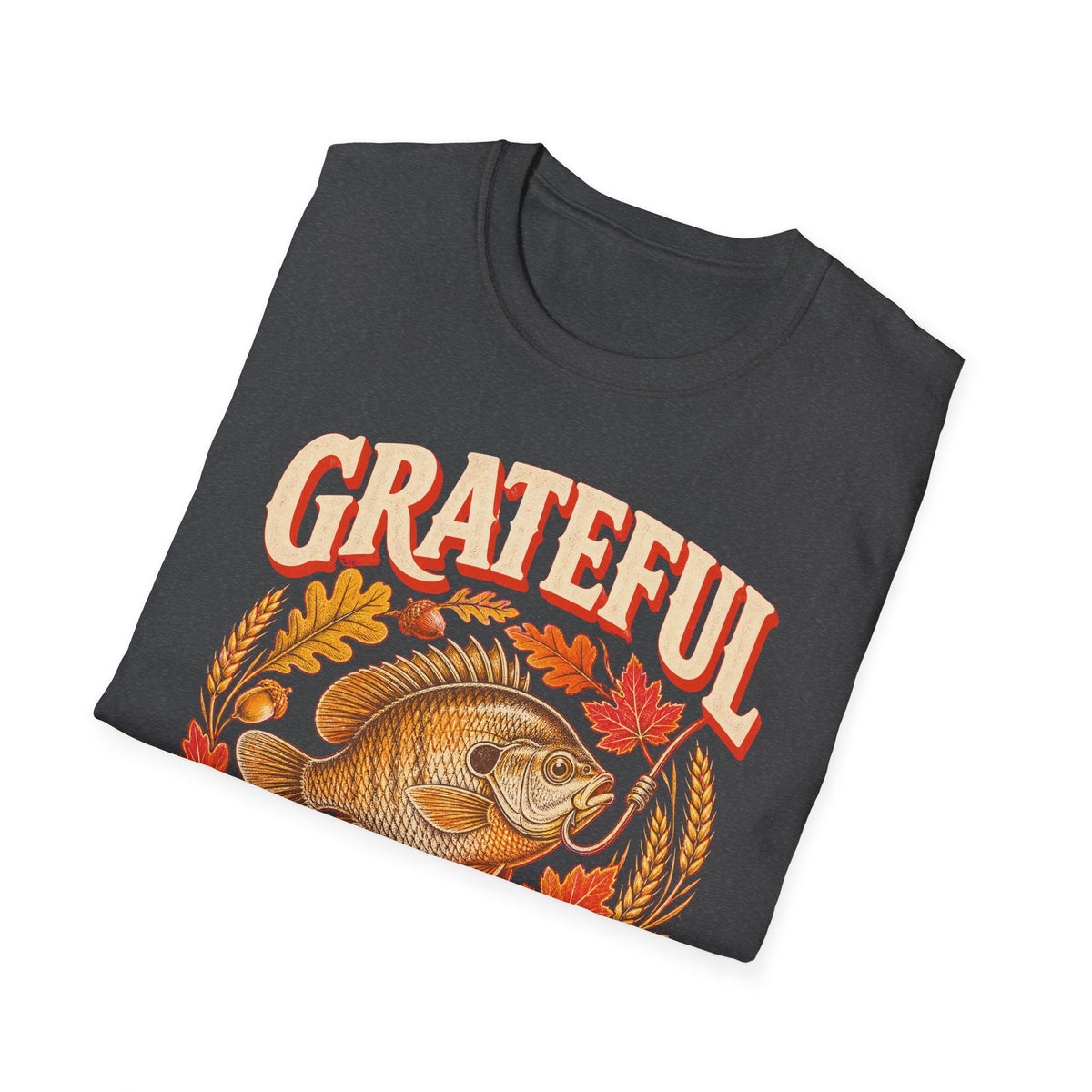 Grateful for Every Bite Fish Thanksgiving T-Shirt