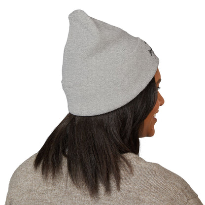 Blue River Carp Fishing Embroidered Cuffed Beanie (BK Thread)