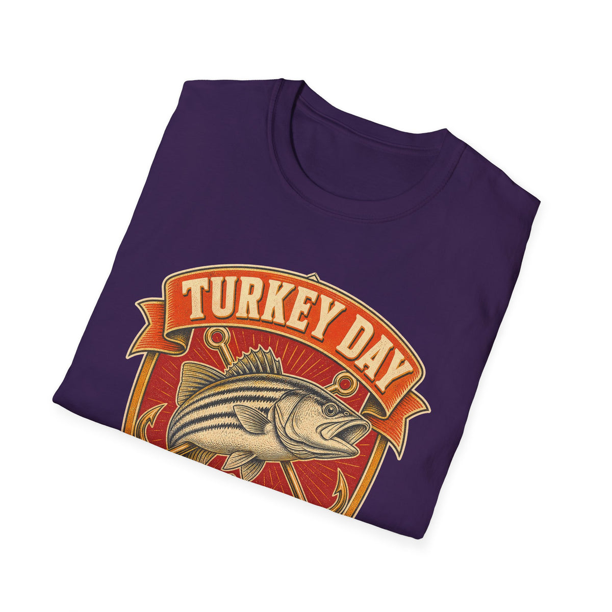 Turkey Day Fishing Crew T-Shirt – Thanksgiving Fishing Shirt