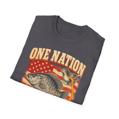 One Nation Under Gravy Funny Fish Thanksgiving T-Shirt