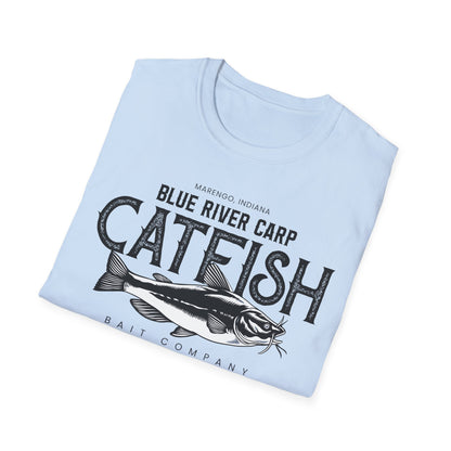 Blue River Carp - Unisex Softstyle T-Shirt (Bk Lettering)