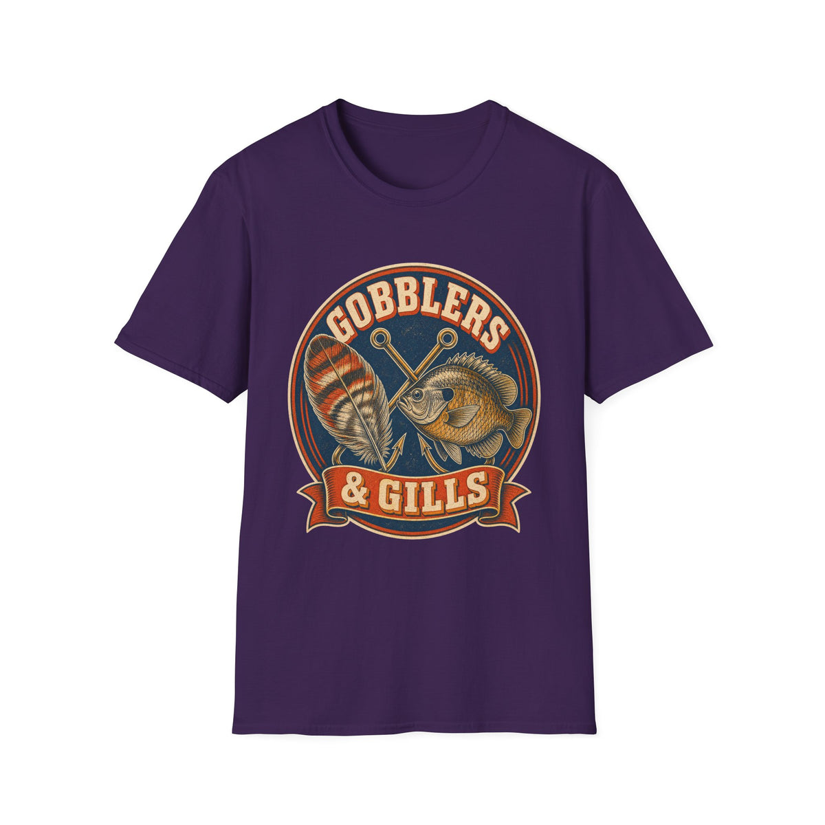 Gobblers & Gills Thanksgiving Fishing T-Shirt