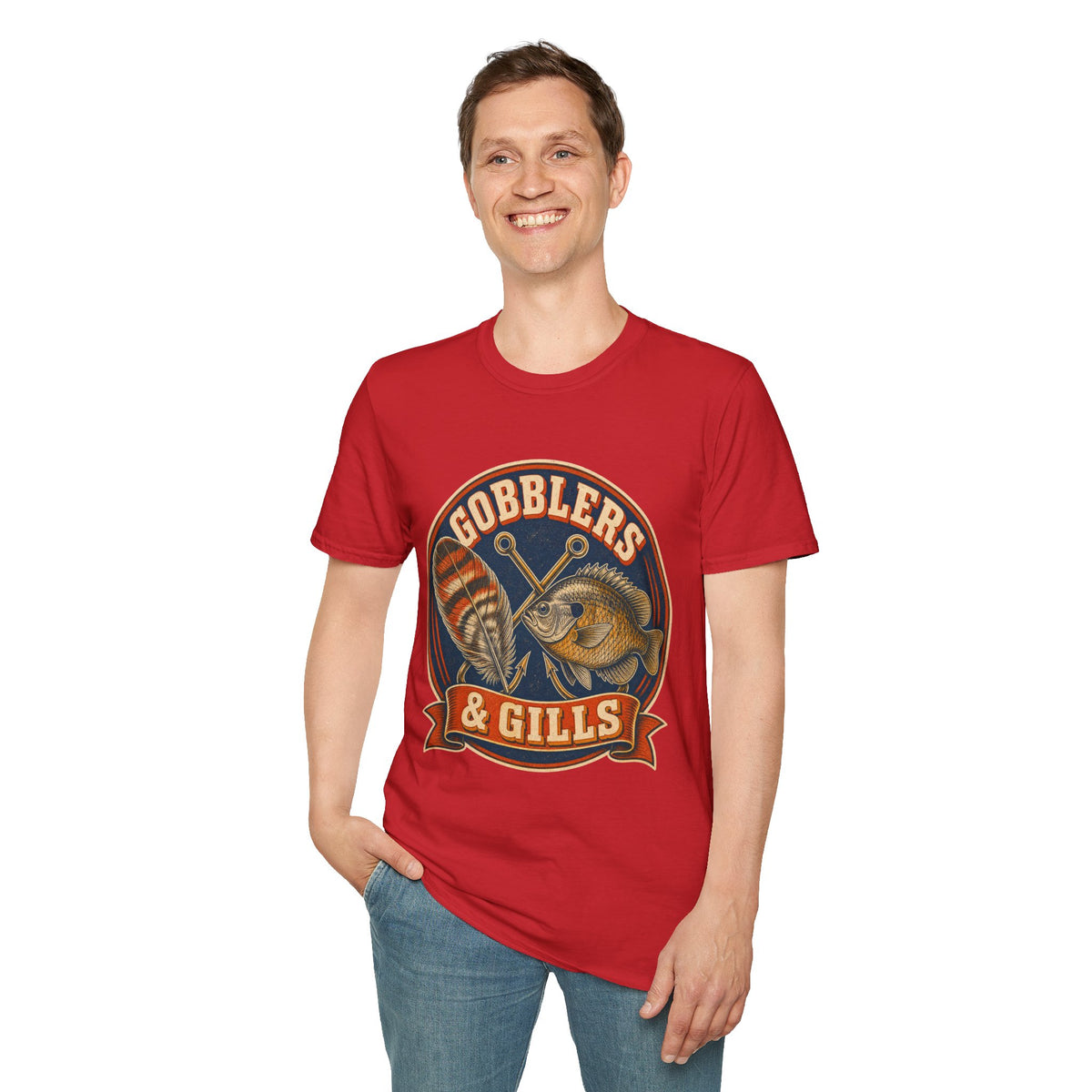 Gobblers & Gills Thanksgiving Fishing T-Shirt