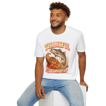 Thankful for Stripers Fishing T-Shirt