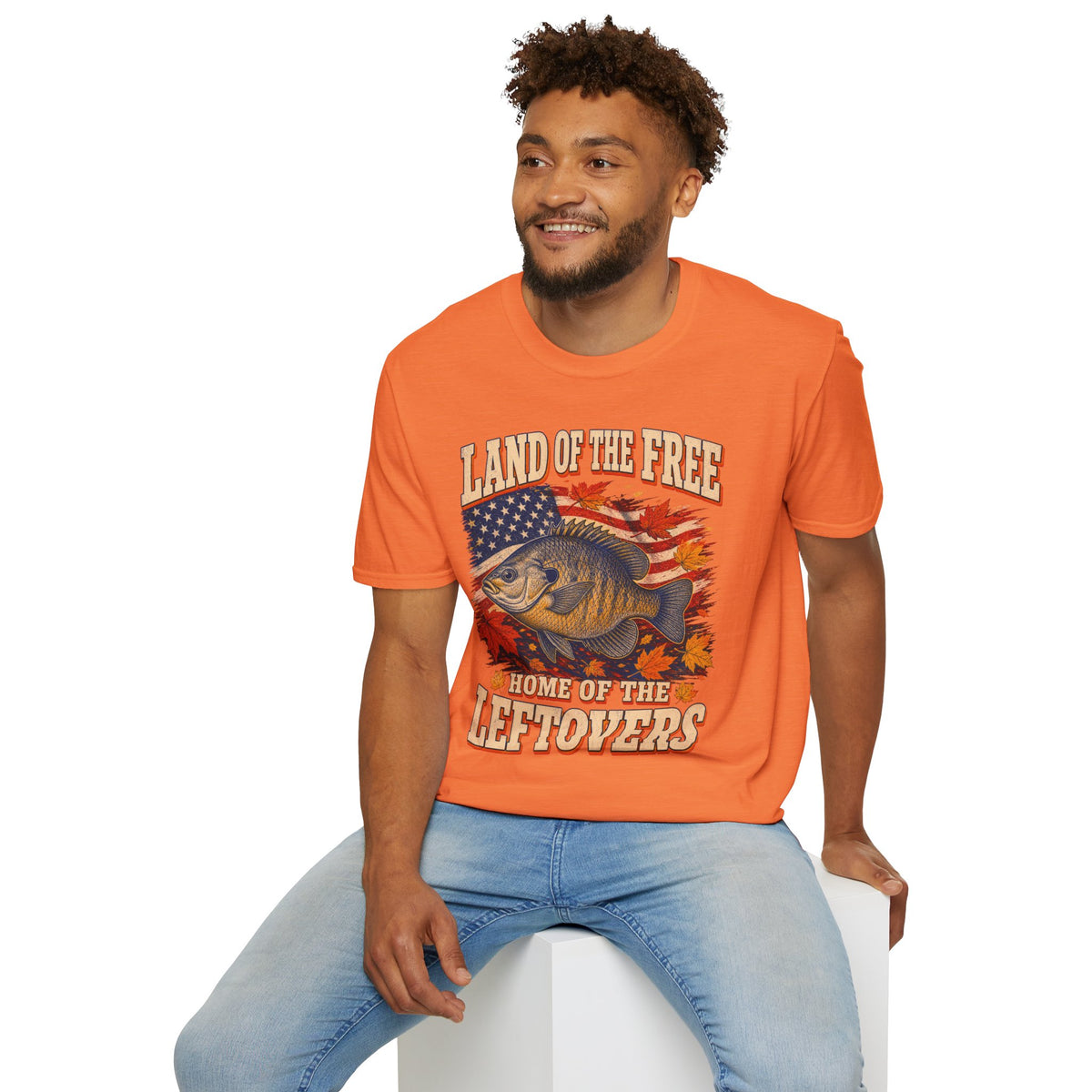 Land of the Free Home of the Leftovers Fishing T-Shirt